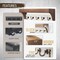 Key Holder for Wall with Shelf - Farmhouse 2-Color Key Rack with 5 Retro Keys Hooks and Primitive Wood Mail Organizer Wall Mount - Decorative Rustic Home Decor (Brown & White)